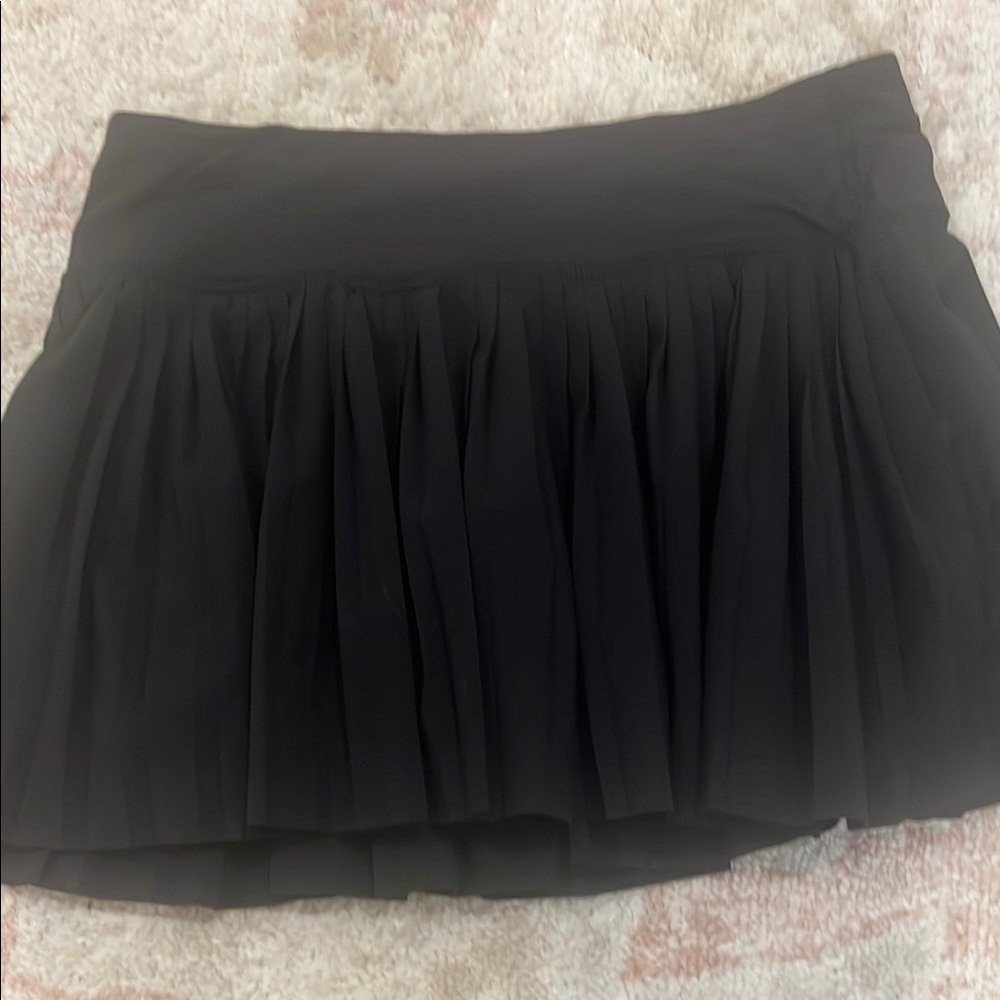 Lululemon Black Pleated tennis Skirt